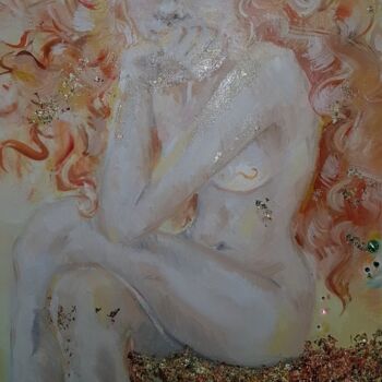 Картина под названием "Puberty" - Valeriia Skibina, Подлинное произведение искусства, Масло