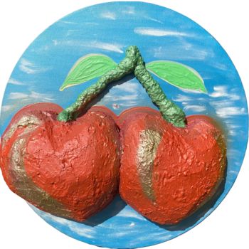 Peinture intitulée "Sweet Cherry" par Valerijana Krasniqi, Œuvre d'art originale, Acrylique