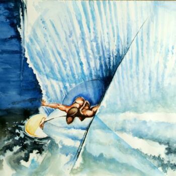 Pittura intitolato "''surfer 1''" da Valerio Scarapazzi, Opera d'arte originale