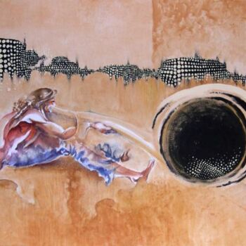 Pittura intitolato "''il suono senza bo…" da Valerio Scarapazzi, Opera d'arte originale