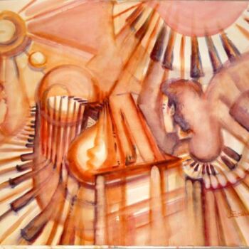 Pittura intitolato "''4 marzo TANGO AL…" da Valerio Scarapazzi, Opera d'arte originale