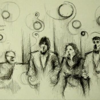 Drawing titled "'' opera concert: g…" by Valerio Scarapazzi, Original Artwork