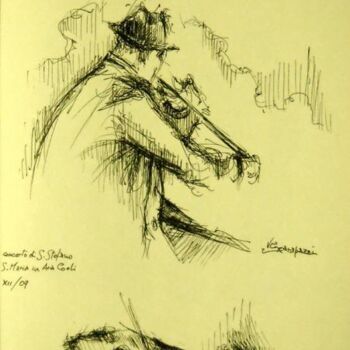 Drawing titled "'' concerto di S. S…" by Valerio Scarapazzi, Original Artwork