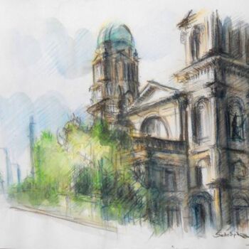 Painting titled ""Berliner Dom , mag…" by Valerio Scarapazzi, Original Artwork