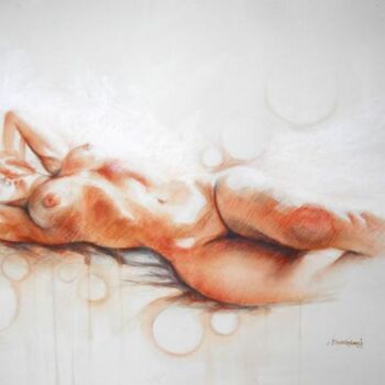 Pittura intitolato ""studio di nudo sdr…" da Valerio Scarapazzi, Opera d'arte originale