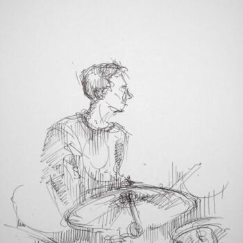 Drawing titled "" L4 al BeBop , 25.…" by Valerio Scarapazzi, Original Artwork