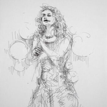 Disegno intitolato "" WOMEN NEXT DOOR ,…" da Valerio Scarapazzi, Opera d'arte originale