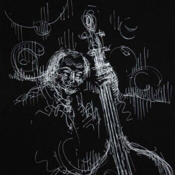 Tekening getiteld ""BeBop Jazz Club ,…" door Valerio Scarapazzi, Origineel Kunstwerk