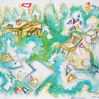 Disegno intitolato ""Progettare con Eco…" da Valerio Scarapazzi, Opera d'arte originale
