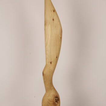 Скульптура под названием "Bird in space( afte…" - Valeriu Cazacevschi, Подлинное произведение искусства, Дерево