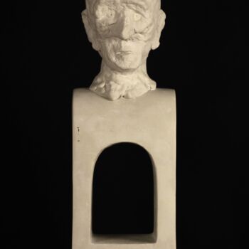 Sculpture intitulée "Hallow" par Valeriu Cazacevschi, Œuvre d'art originale, Ciment