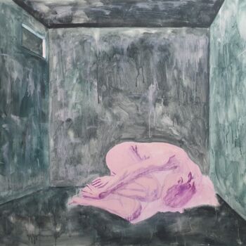 Peinture intitulée "Solitude" par Valeriu-Daniel Nastase, Œuvre d'art originale, Acrylique Monté sur Châssis en bois