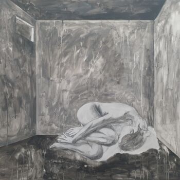 Pintura titulada "Solitude 2" por Valeriu-Daniel Nastase, Obra de arte original, Acrílico Montado en Bastidor de camilla de…