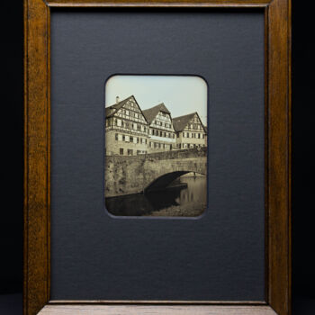 Photography titled "Brücke am Steinerne…" by Valerius Geng, Original Artwork, Analog photography Mounted on Cardboard
