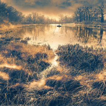 Photographie intitulée "Golden twilight." par Valerix, Œuvre d'art originale, Photographie numérique