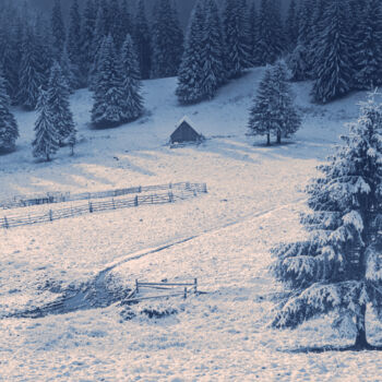Photographie intitulée "First winter mornin…" par Valerix, Œuvre d'art originale, Photographie numérique