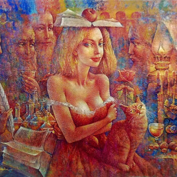 Pintura intitulada "Most Fascinating Bo…" por Valeriy Kot, Obras de arte originais, Óleo