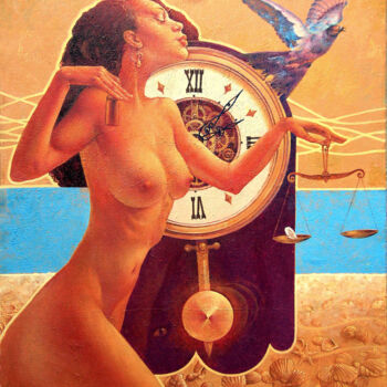 "Weight of Time" başlıklı Tablo Valeriy Kot tarafından, Orijinal sanat, Petrol