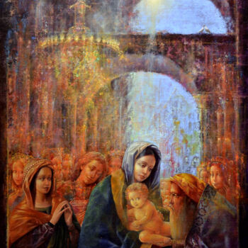 Painting titled "The Son of Man_Now…" by Valeriy Kot, Original Artwork, Oil