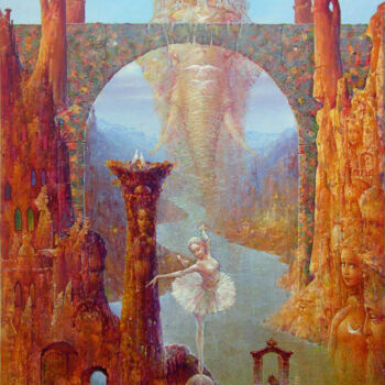 Peinture intitulée "Gate of Fate" par Valeriy Kot, Œuvre d'art originale, Huile