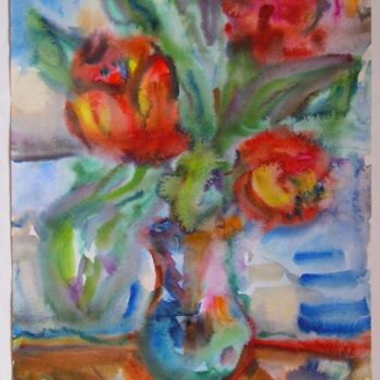 Malarstwo zatytułowany „fleurs” autorstwa Valériy Mishchenko, Oryginalna praca, Olej