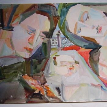 Painting titled "famille" by Valériy Mishchenko, Original Artwork, Oil