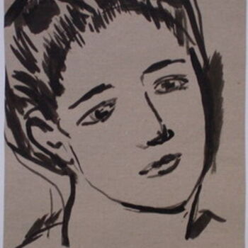 Desenho intitulada "femme" por Valériy Mishchenko, Obras de arte originais, Outro