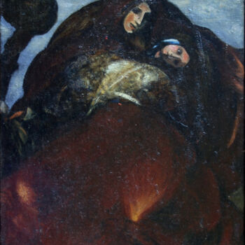 Painting titled "à deux" by Valériy Mishchenko, Original Artwork, Oil