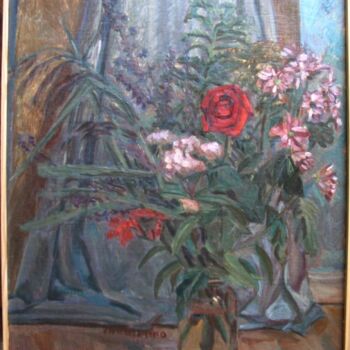 Peinture intitulée "bouquet" par Valériy Mishchenko, Œuvre d'art originale, Huile