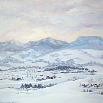 Schilderij getiteld "Горный пейзаж" door Valeria Art Gallery, Origineel Kunstwerk, Olie