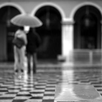 Fotografia intitolato "Sous la pluie" da Valery Trillaud, Opera d'arte originale