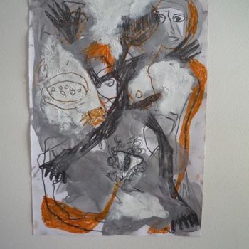 Drawing titled "Sans titre" by Valérie Crausaz, Original Artwork