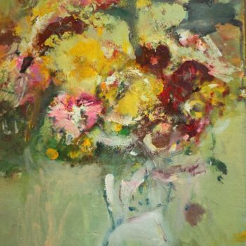 Pittura intitolato "Sunny flowers" da Valery Videtskikh, Opera d'arte originale