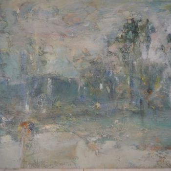 Pittura intitolato "River" da Valery Videtskikh, Opera d'arte originale