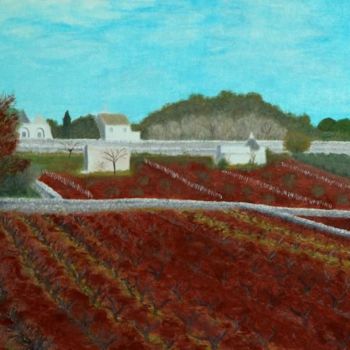 Pittura intitolato "ho due vigne" da Carlo Di Valguarnera, Opera d'arte originale, Olio