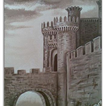 Painting titled "Castillo Templarior…" by Valian, Original Artwork, Oil