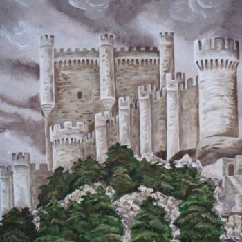 Painting titled "Castillo Pañfiel" by Valian, Original Artwork, Oil