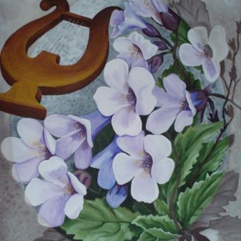Painting titled "La flor de Orfeo Ha…" by Valian, Original Artwork, Other