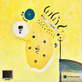 「Digital Meditation…」というタイトルの絵画 Valia Paellaによって, オリジナルのアートワーク, アクリル