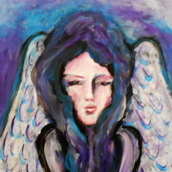 Painting titled "Angel" by Kristina Valić, Original Artwork, Acrylic
