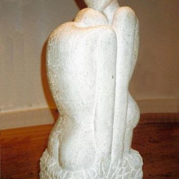 Sculpture titled "La poussée" by Valja, Original Artwork, Stone