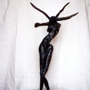 Sculpture titled "Silhouette n°4" by Valja, Original Artwork, Bronze