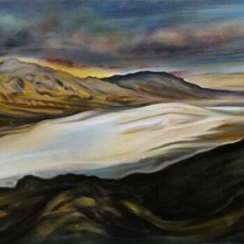 Peinture intitulée "Death Valley: Salt…" par Linda Vallejo, Œuvre d'art originale, Huile