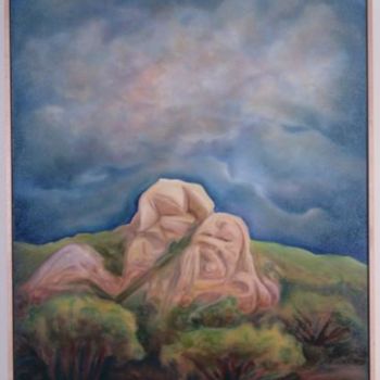 Картина под названием "Standing Elders" - Linda Vallejo, Подлинное произведение искусства