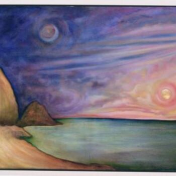 Pintura intitulada "Horizons: Point Mugu" por Linda Vallejo, Obras de arte originais