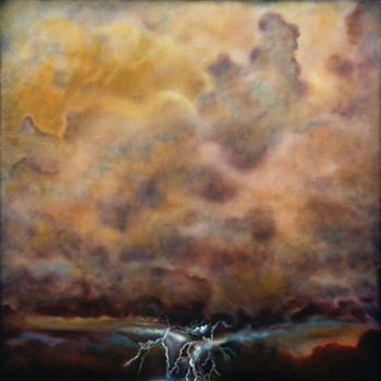 Pintura intitulada "Thunder, Lightning…" por Linda Vallejo, Obras de arte originais