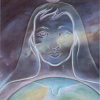 Ζωγραφική με τίτλο "Celestial Mother" από Linda Vallejo, Αυθεντικά έργα τέχνης