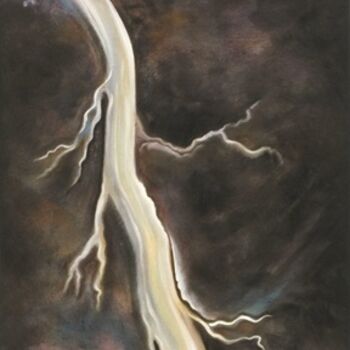 Painting titled "Striking Thunder" by Linda Vallejo, Original Artwork