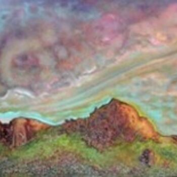 Painting titled "Boney Ridge X" by Linda Vallejo, Original Artwork