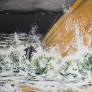绘画 标题为“Bursting Sea” 由Vallenssia, 原创艺术品, 丙烯